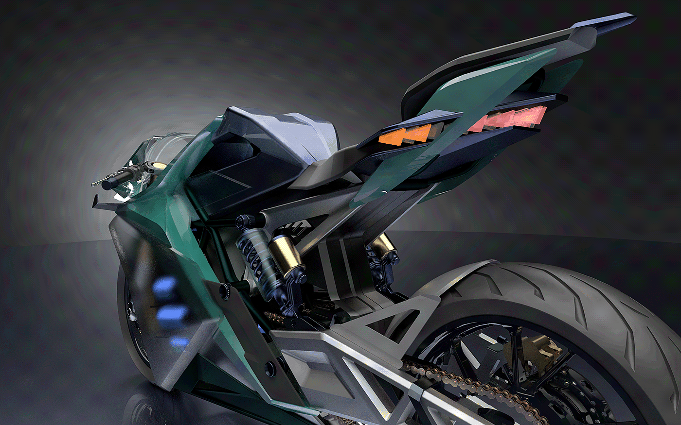 motorcycle，Electric，visualization，Model，