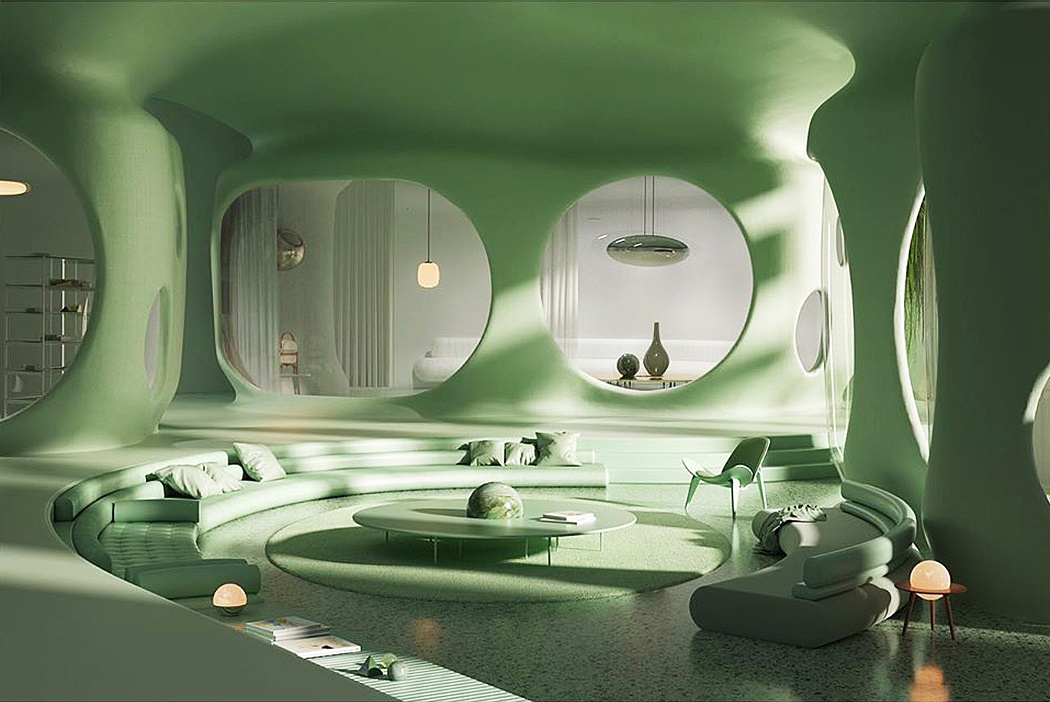 Render，Architecture，quiet，Zen，solar system，