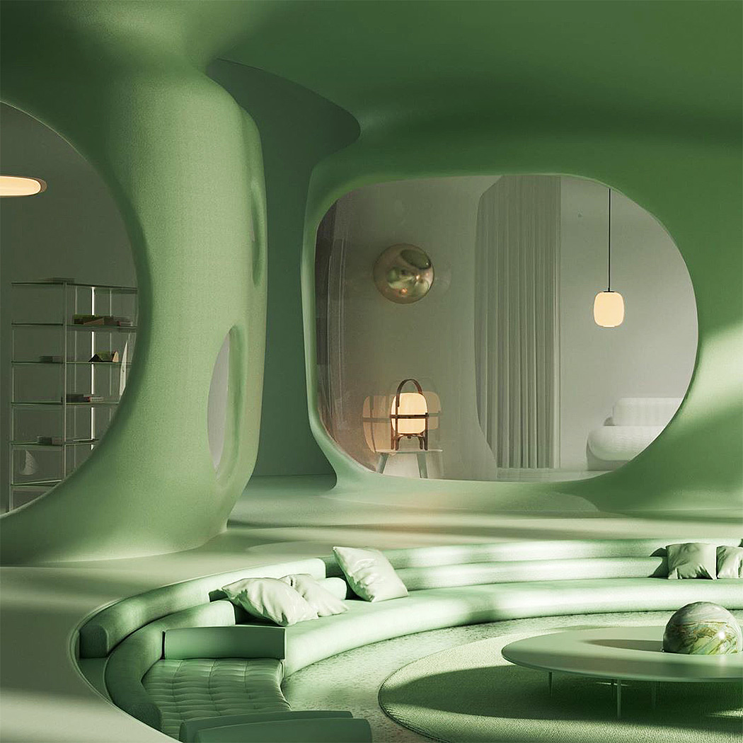 Render，Architecture，quiet，Zen，solar system，