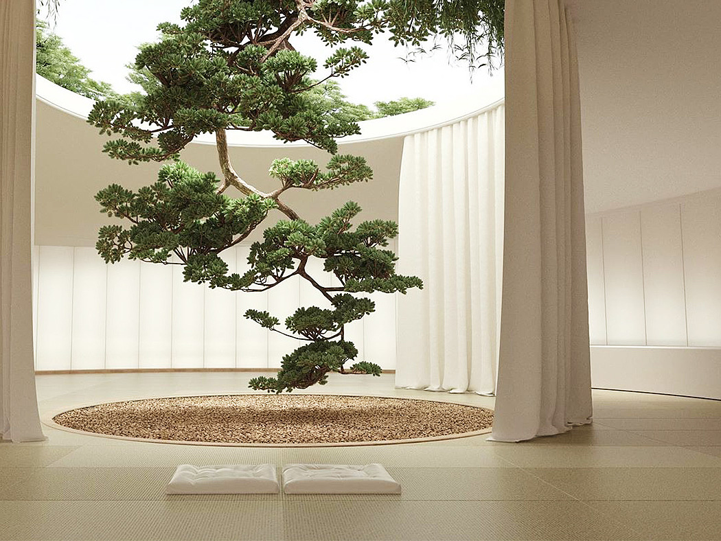 Render，Architecture，quiet，Zen，solar system，
