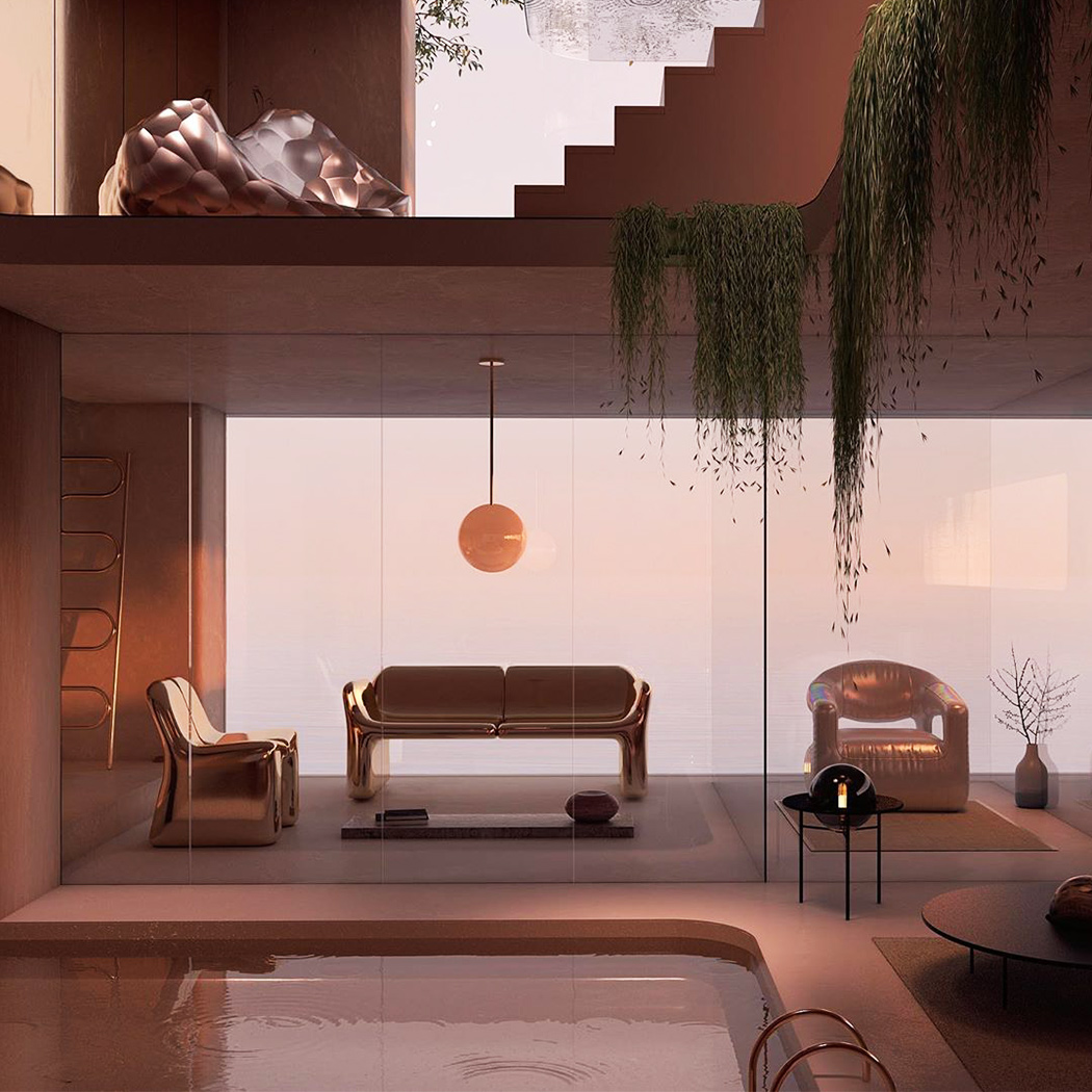 Render，Architecture，quiet，Zen，solar system，