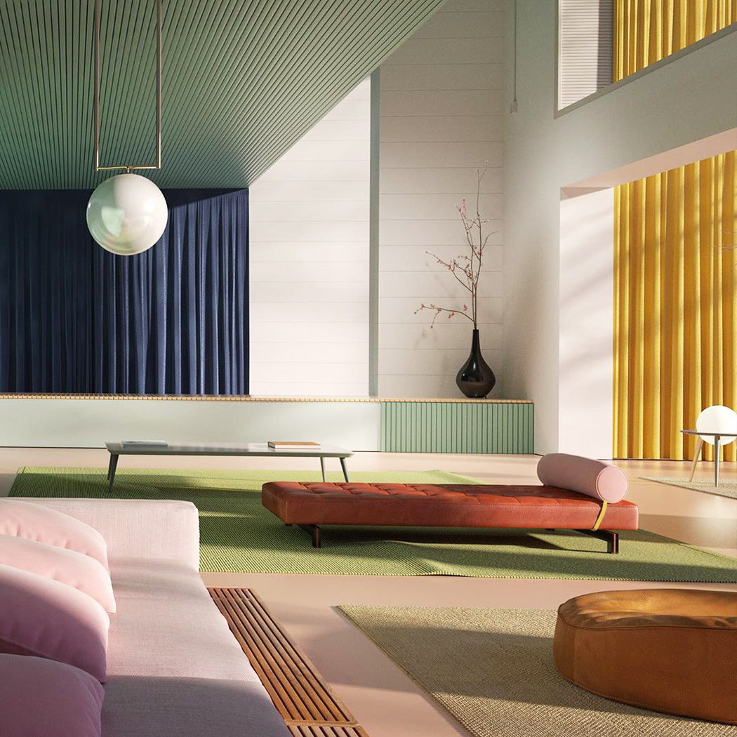 Render，Architecture，quiet，Zen，solar system，