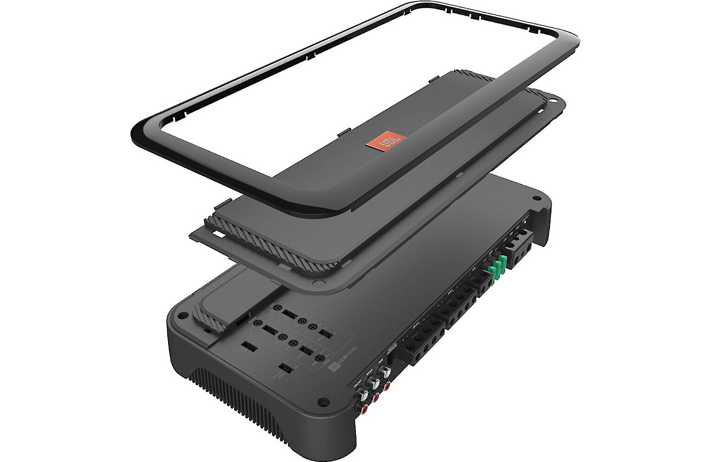 2020 red dot product design award，JBL Club Amplifiers，vehicle，Power amplifier，Die cast aluminum，black，gloss，