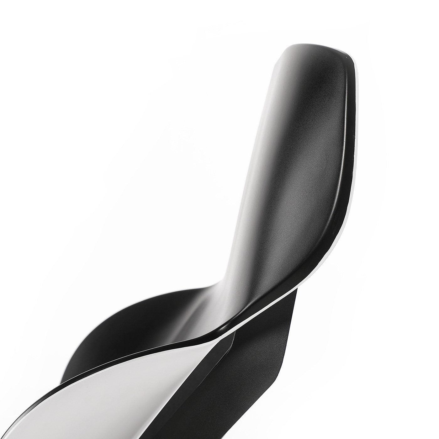 座椅，钢，塑料，极简主义，黑色，