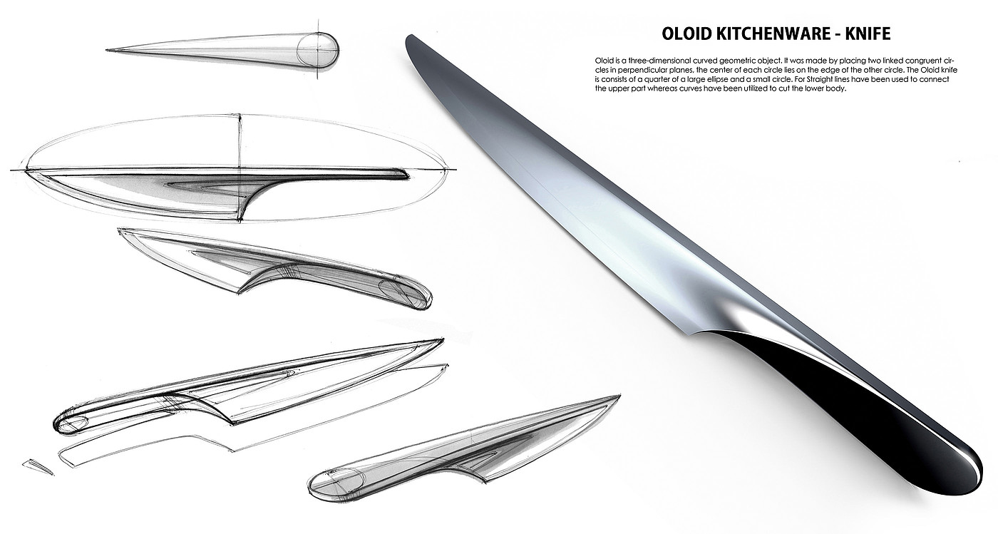 Oloid，Kitchenware，knife，