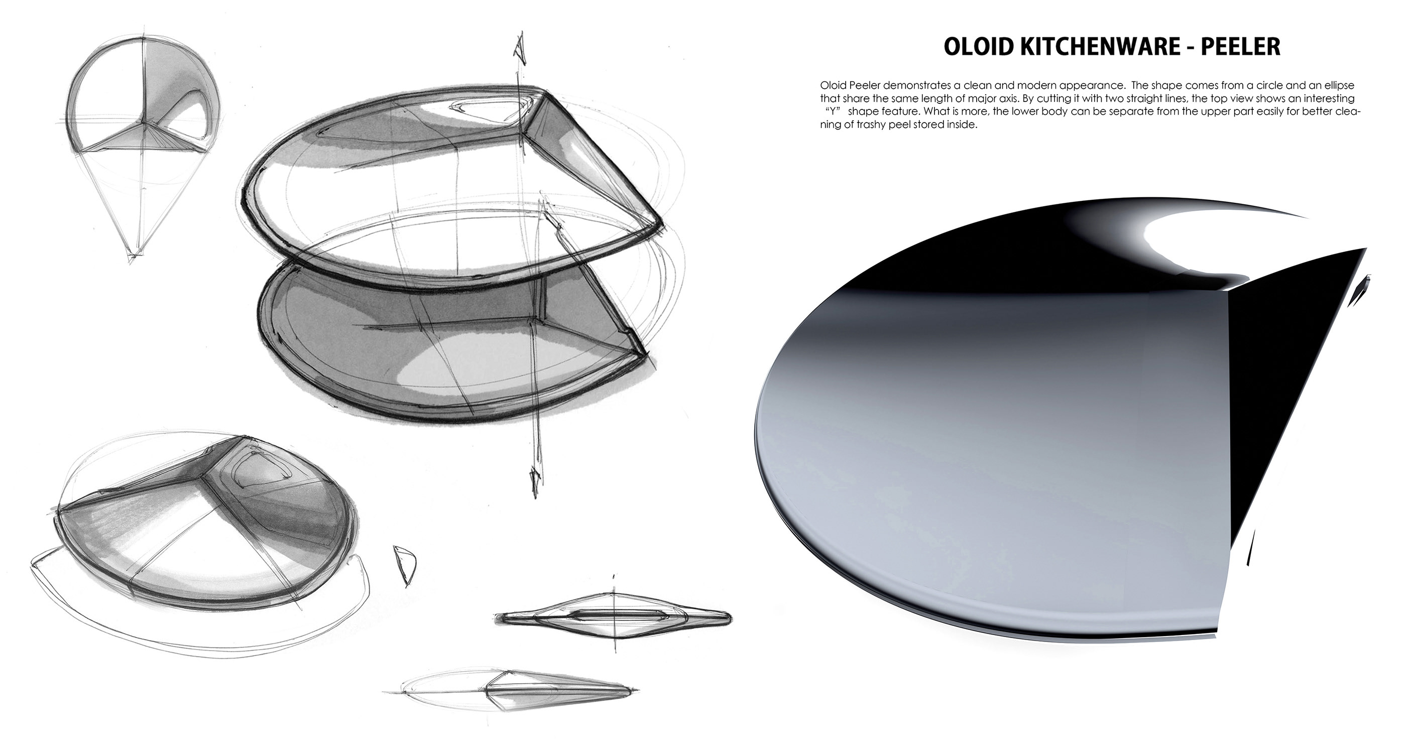 Oloid，Kitchenware，knife，