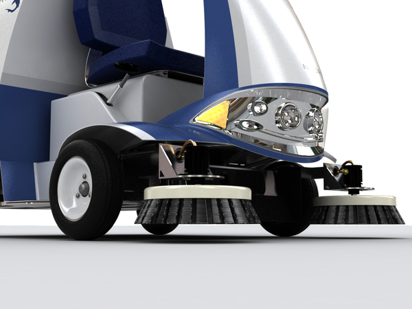 outdoors，vehicle，tool，clean，Sweep the floor，