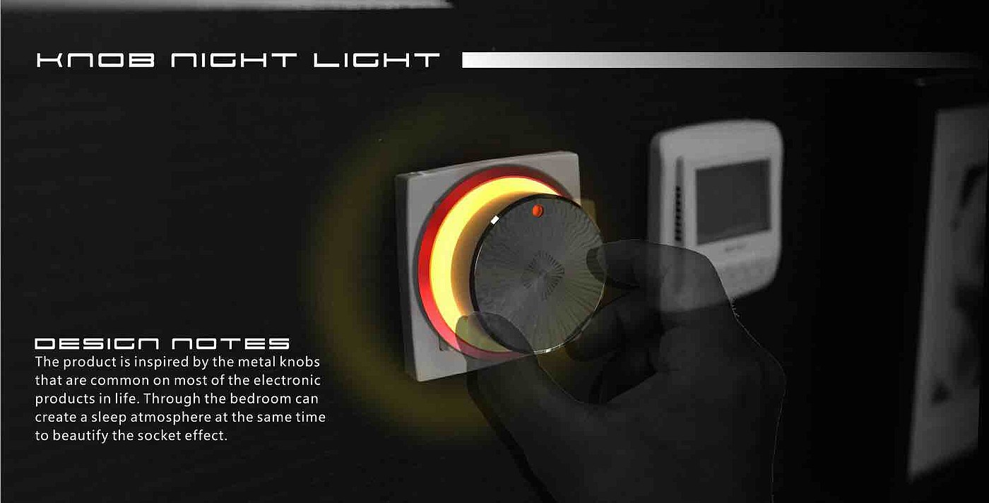 Night light，knob，