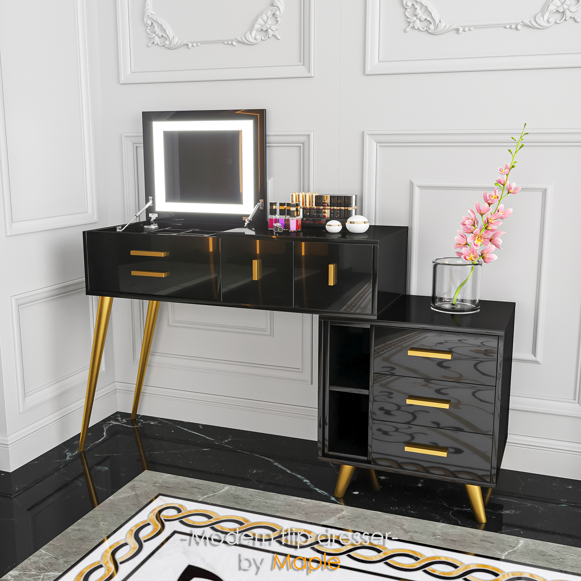 furniture，dresser，design sketch，3d，corona，