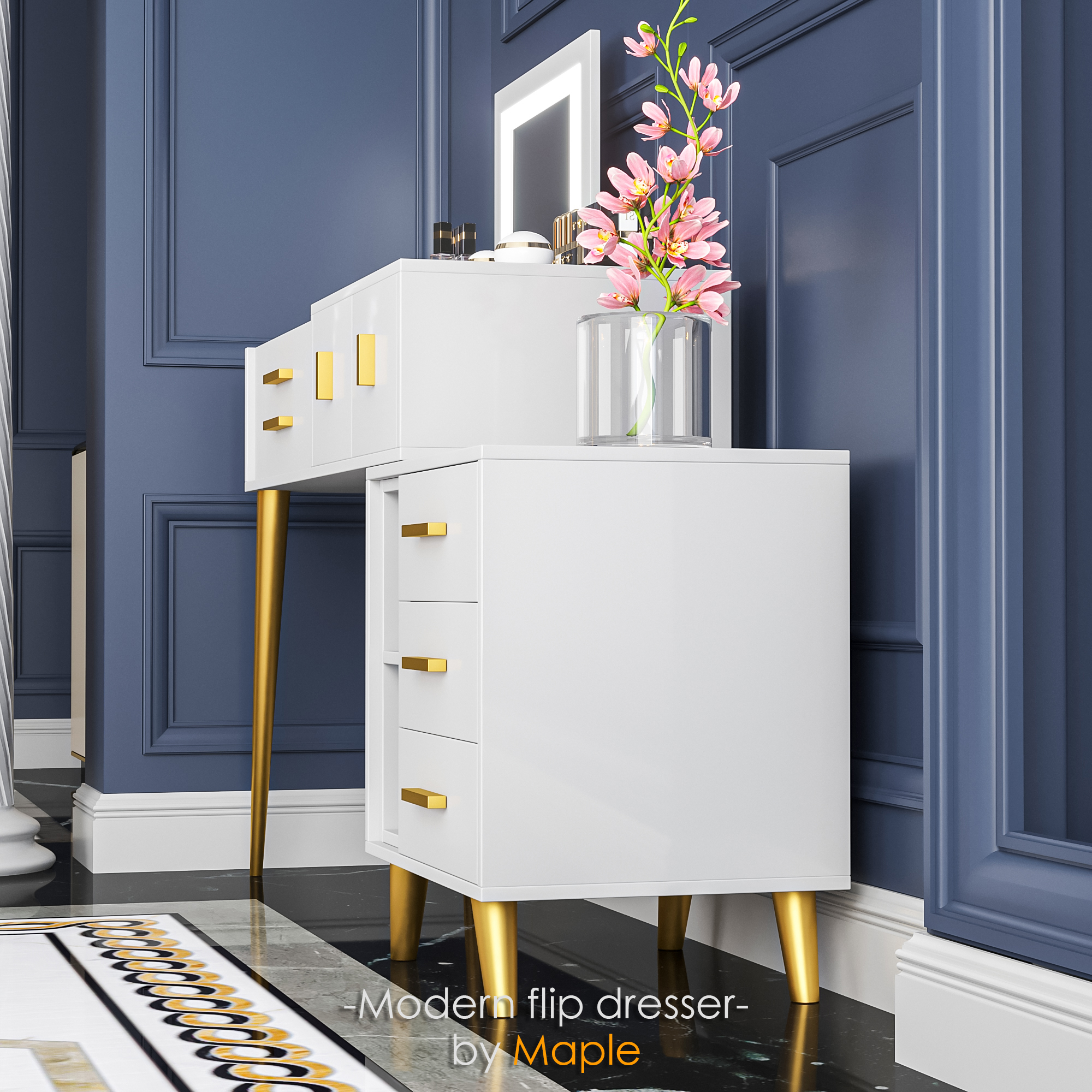 furniture，dresser，design sketch，3d，corona，