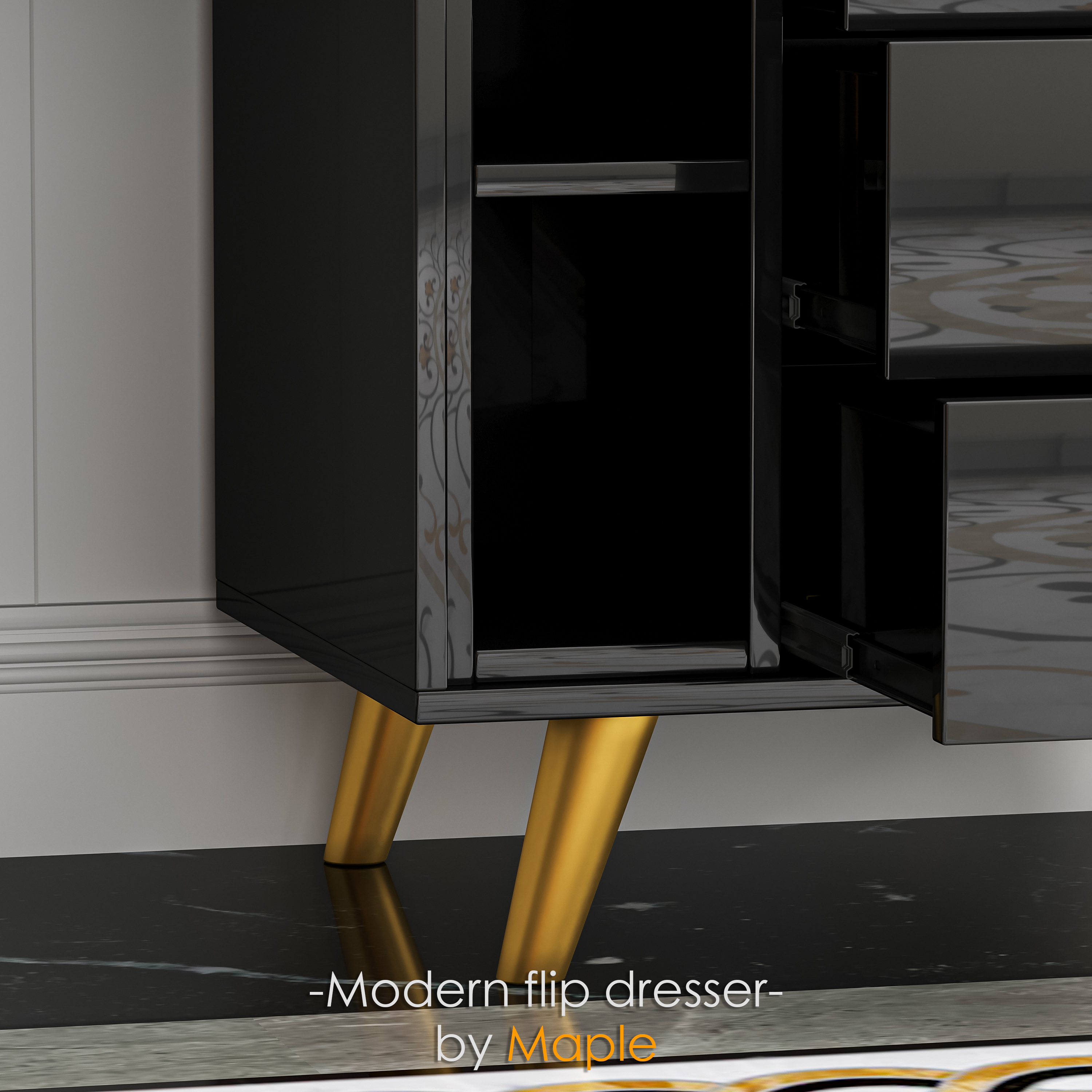 furniture，dresser，design sketch，3d，corona，