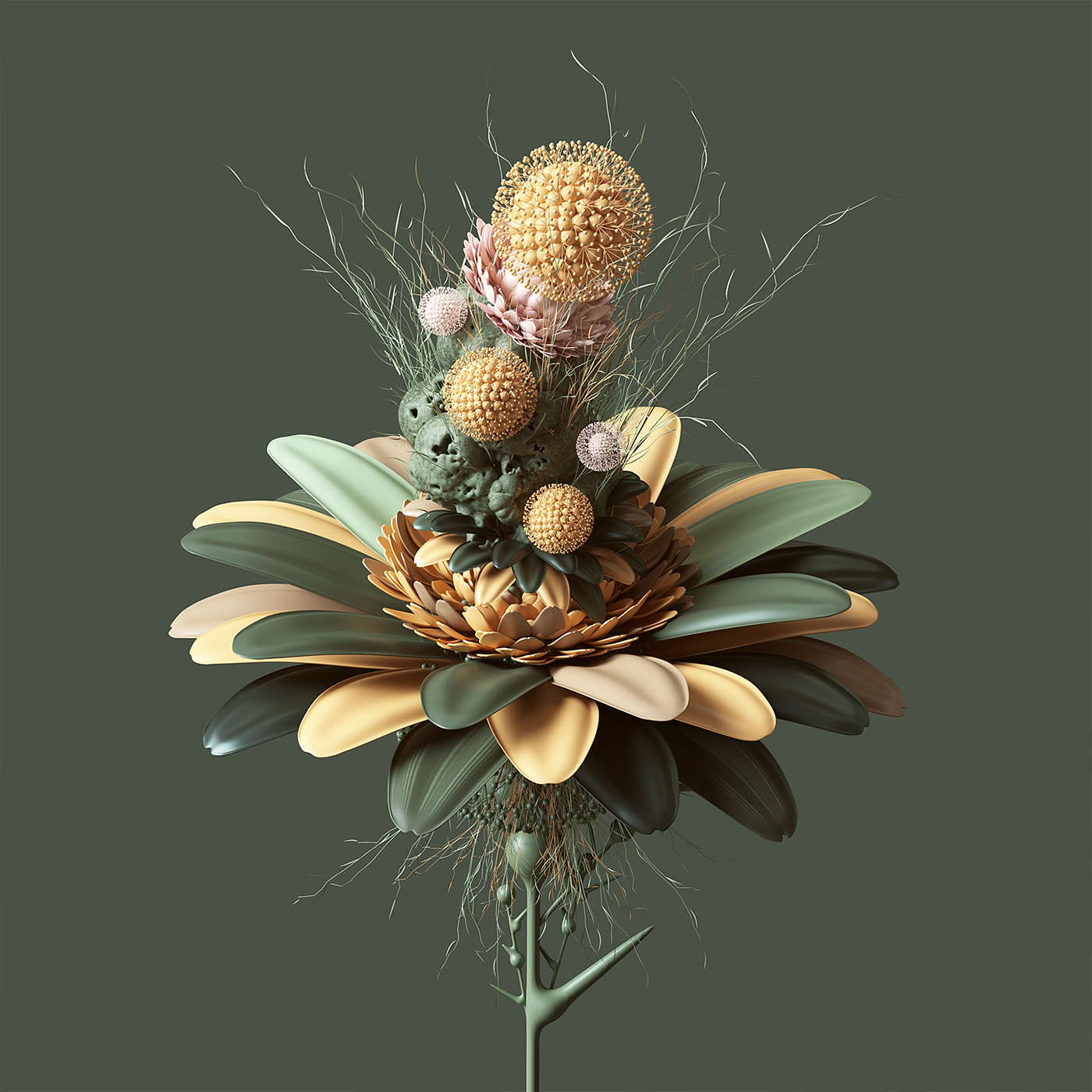 scenery，c4d，Render，abstract，color，