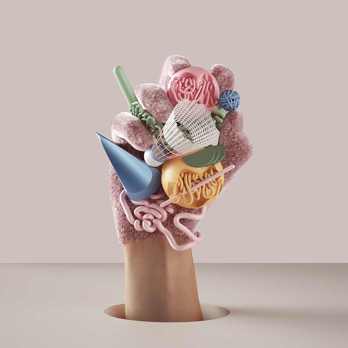 scenery，c4d，Render，abstract，color，