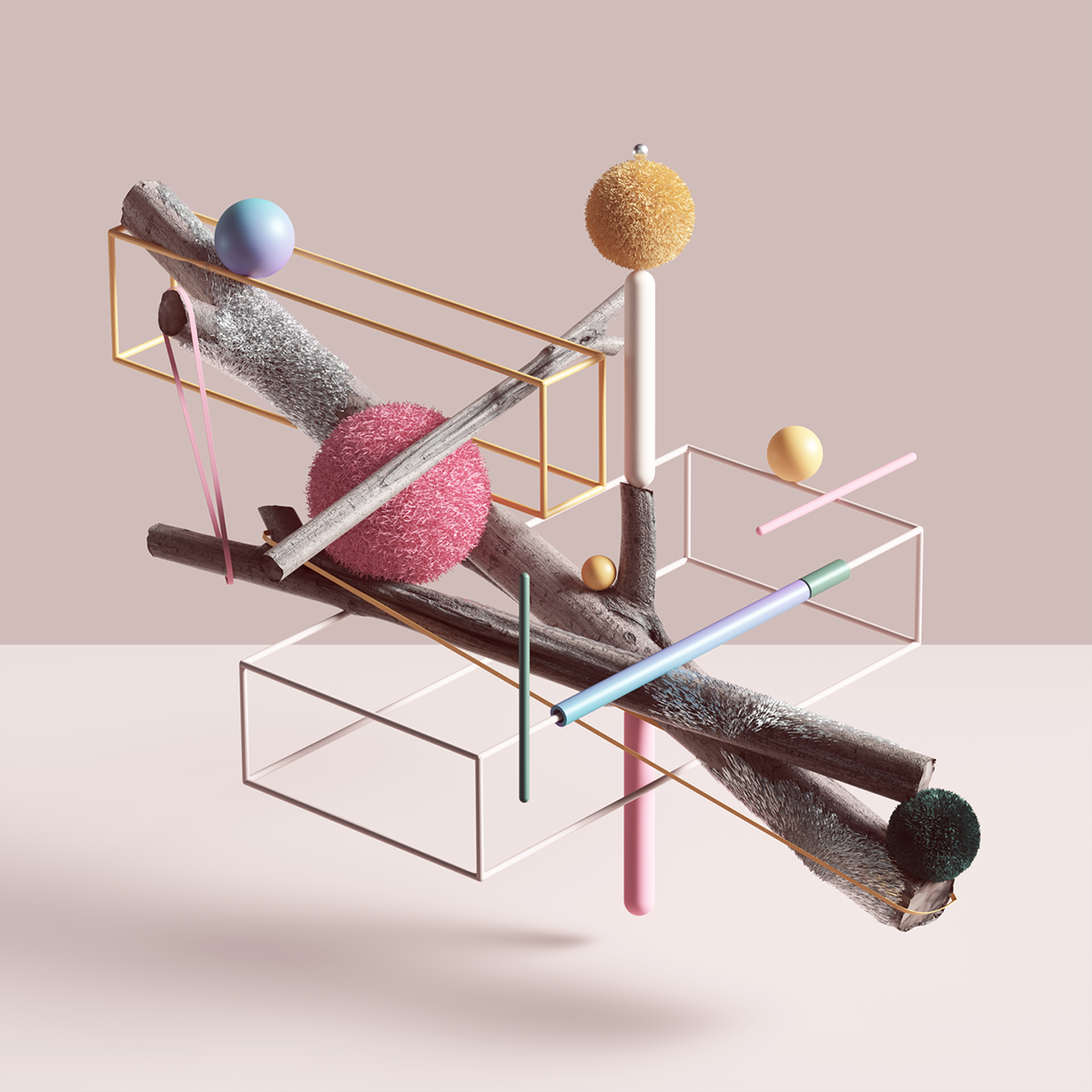 scenery，c4d，Render，abstract，color，