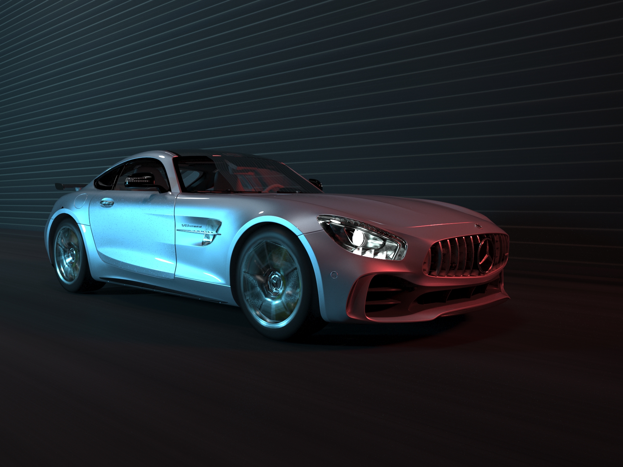 Benz，amg，vray，cgi，Vehicle visualization，
