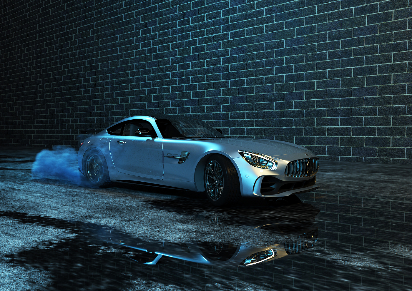 Benz，amg，vray，cgi，Vehicle visualization，
