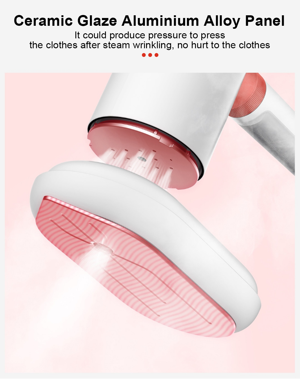 2020 red dot product design award，Handheld，Hanging ironing machine，white，modern，