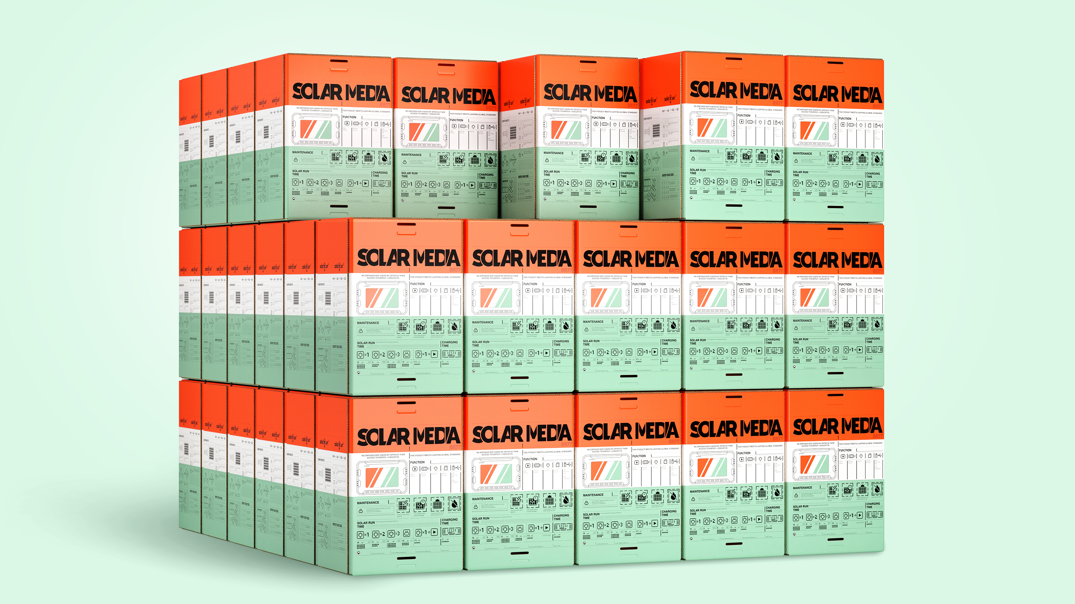 Pan Hu packaging design，SolarMedia，Packaging structure，originality，public welfare，environment protection，Solar lamp packaging，