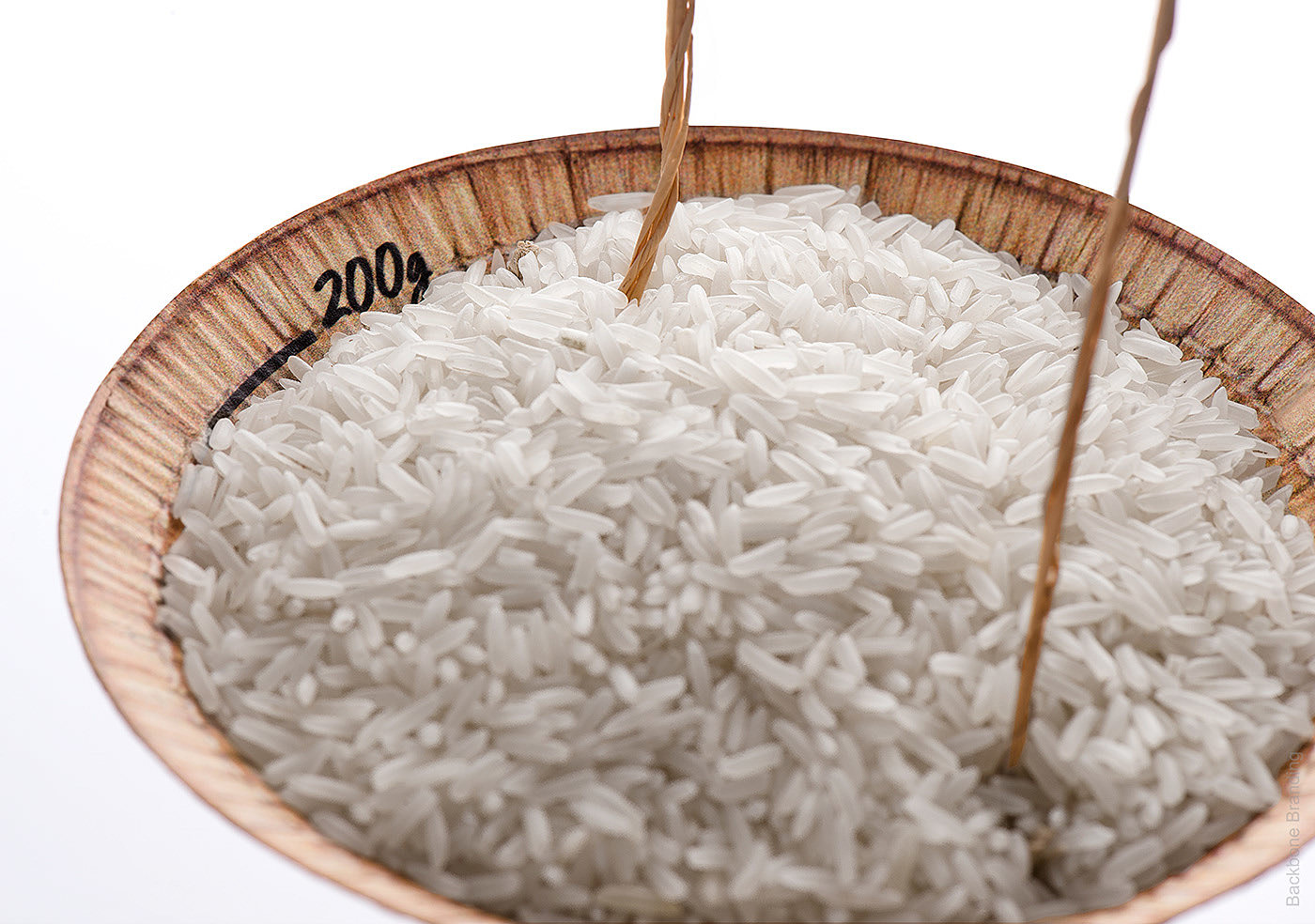 大米，米袋，概念，白色，