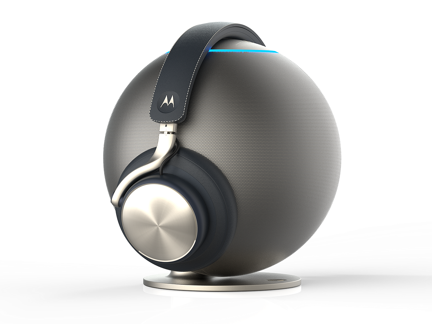 headset，speaker，Bluetooth，black，spherical，