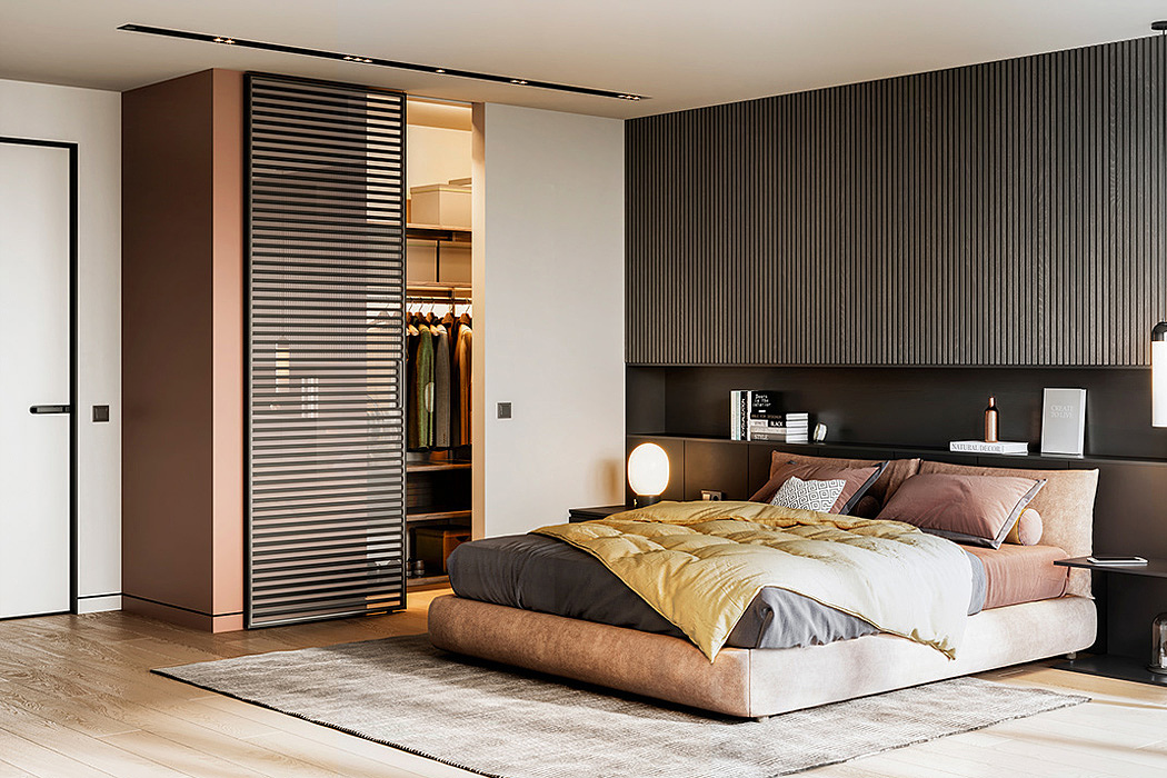 bedroom，Background wall，Interior design，fashion，
