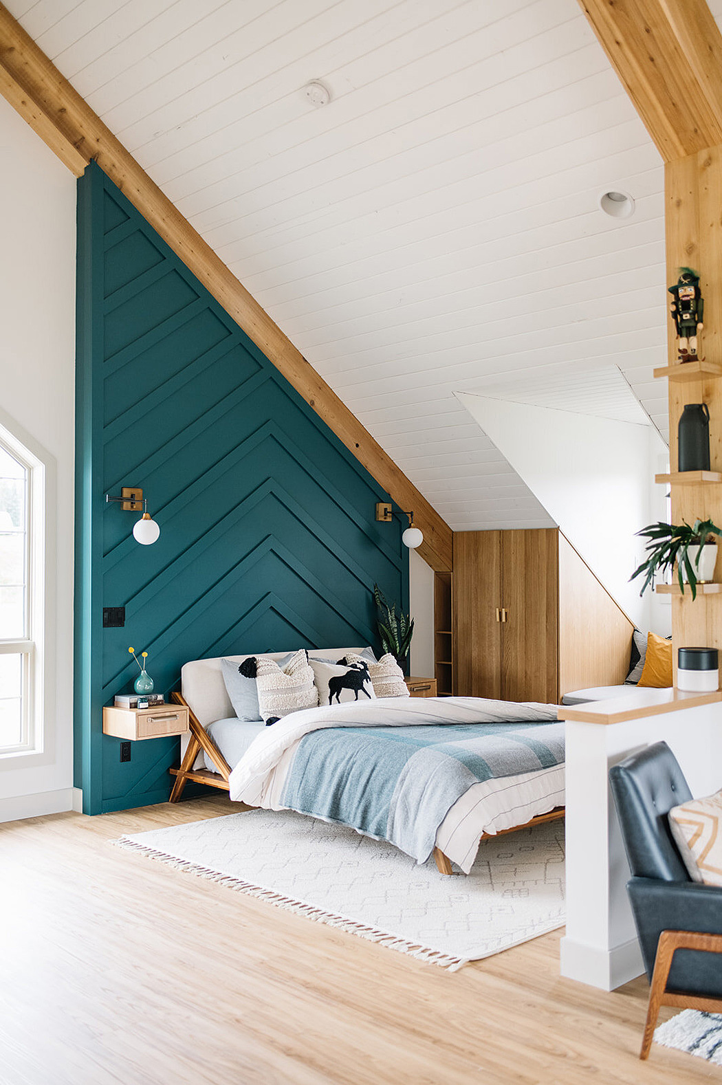 bedroom，Background wall，Interior design，fashion，