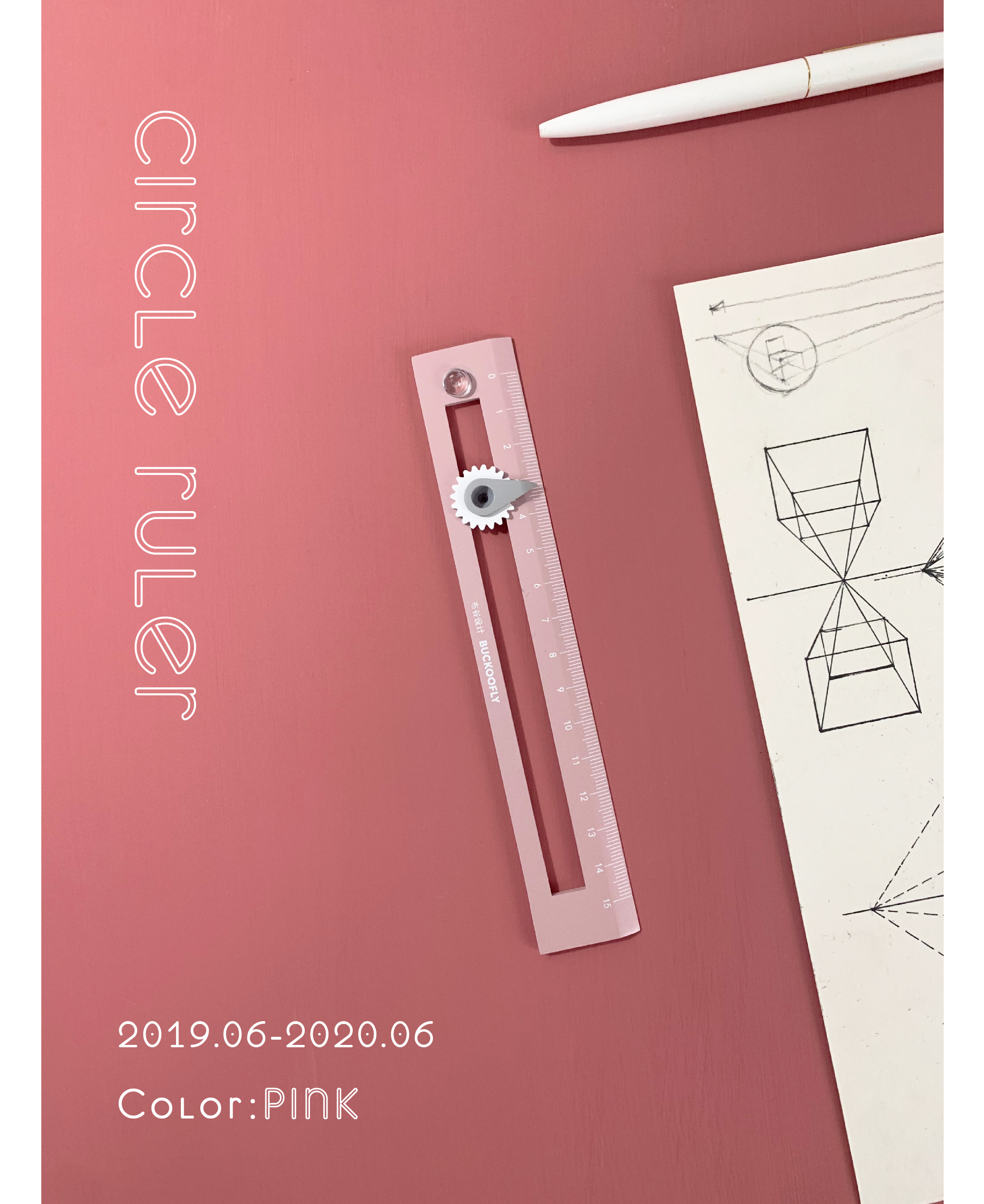 Compass ruler，Original stationery，