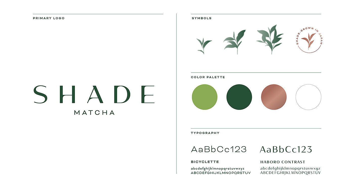 Shade Matcha，Green Tea，modern，packing，
