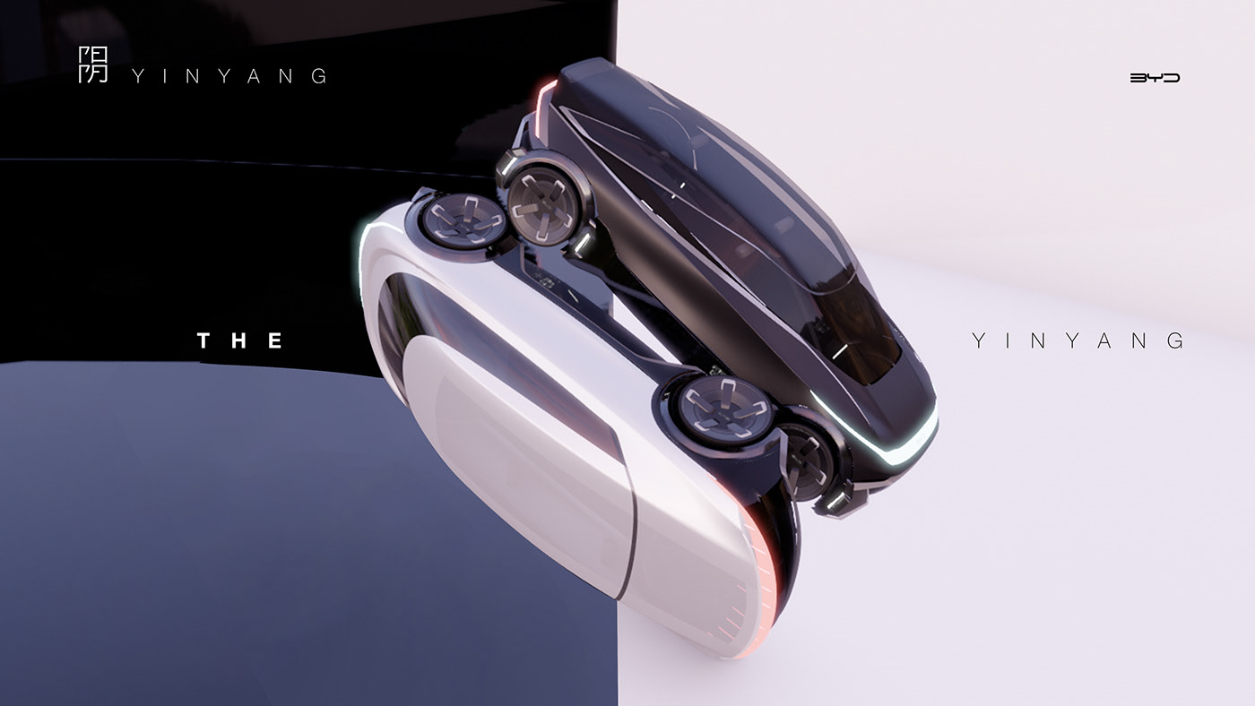Automobile design，yin-yang，Render，