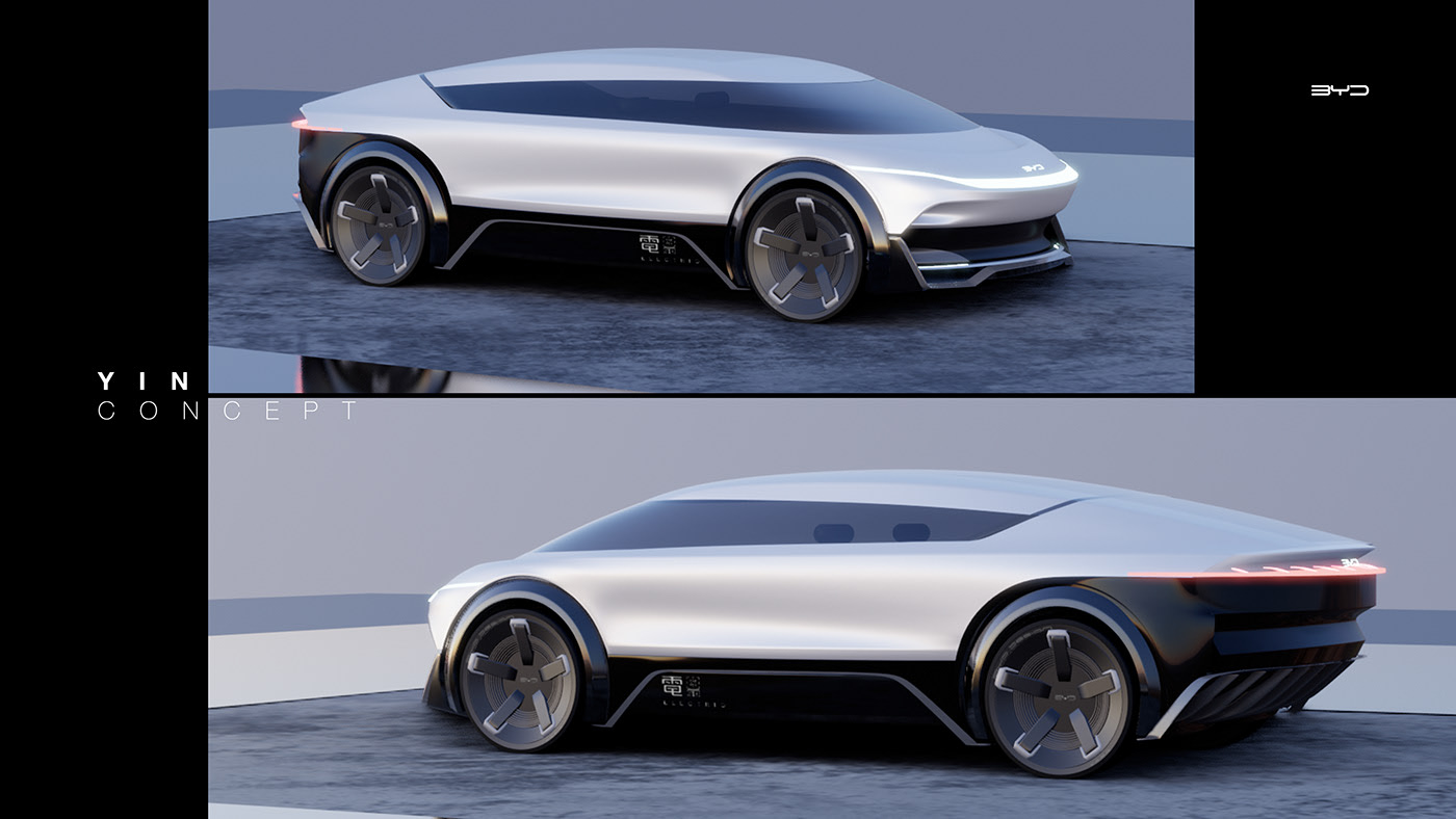 Automobile design，yin-yang，Render，