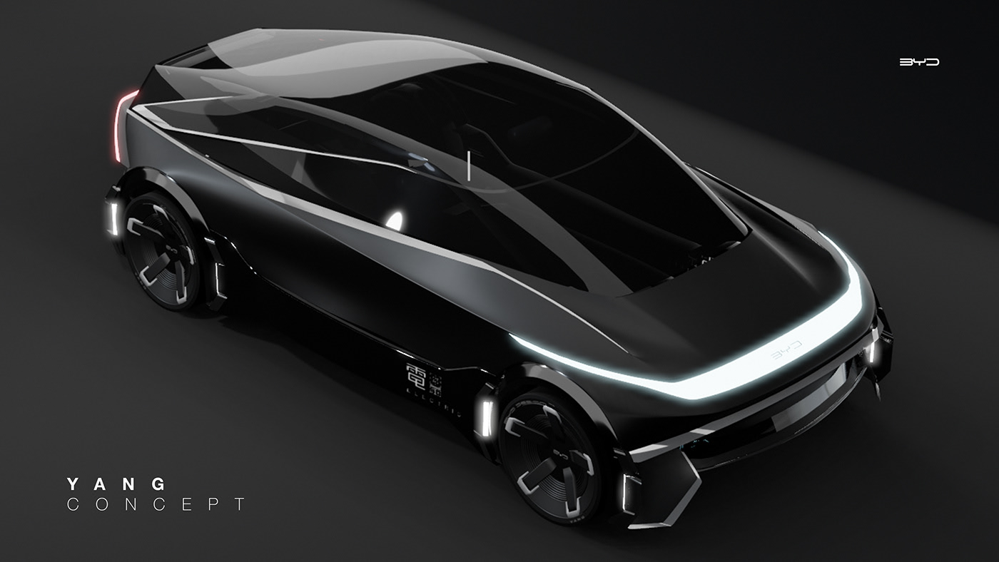 Automobile design，yin-yang，Render，