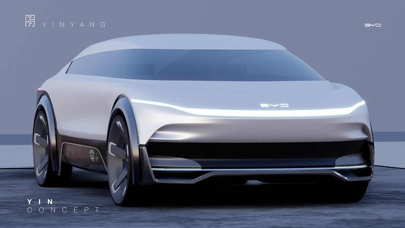 Automobile design，yin-yang，Render，