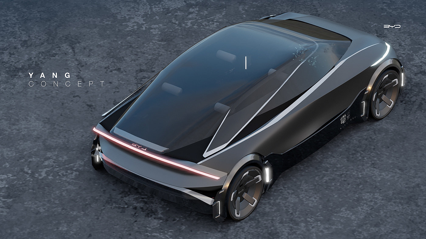 Automobile design，yin-yang，Render，