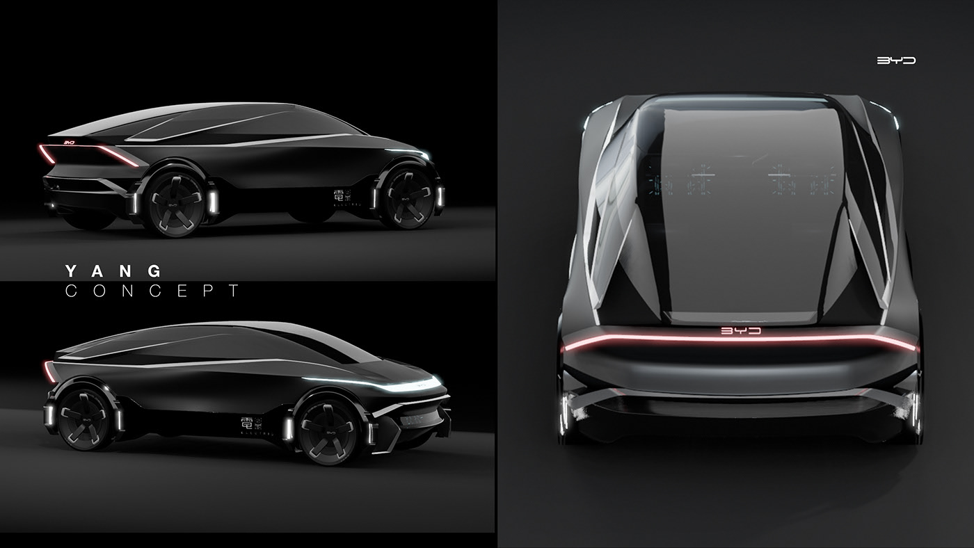 Automobile design，yin-yang，Render，