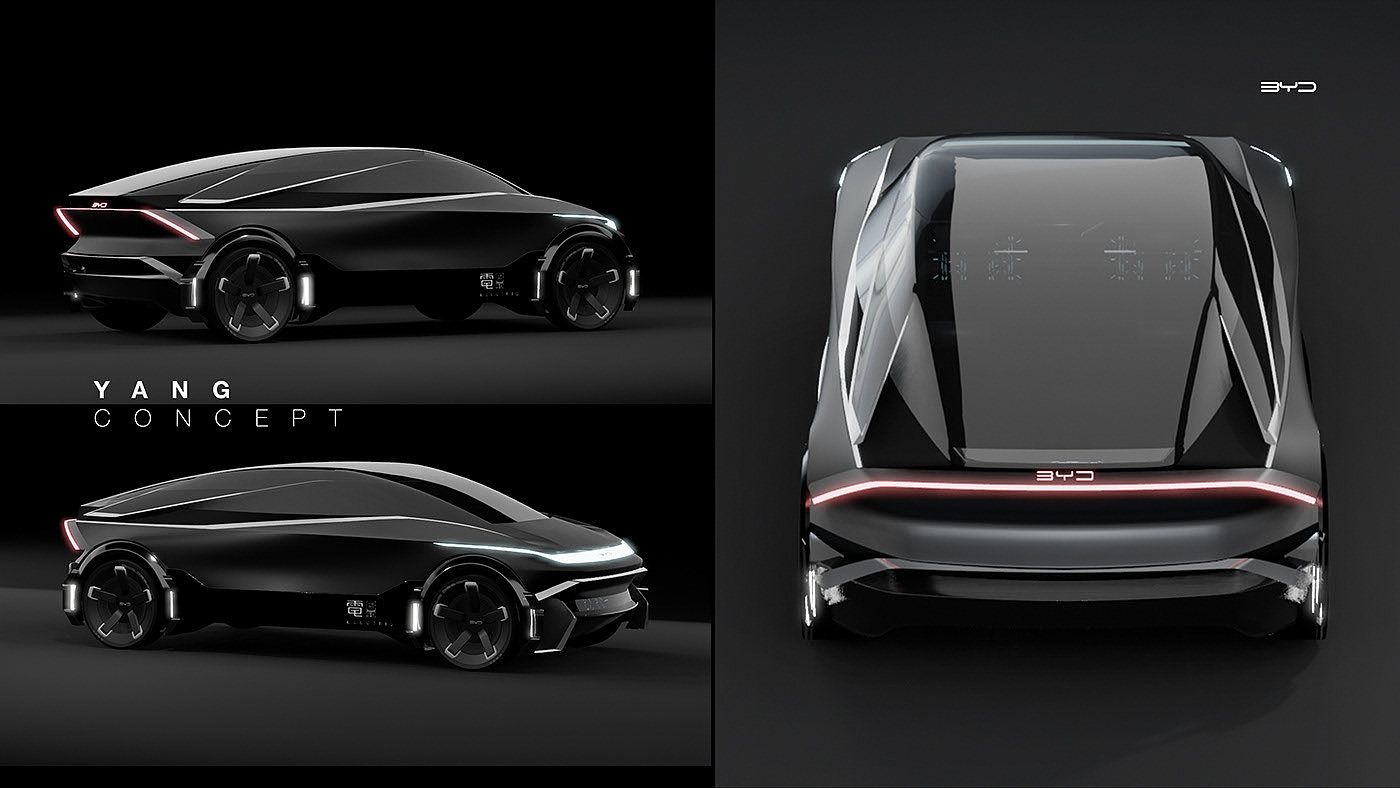 Automobile design，yin-yang，Render，