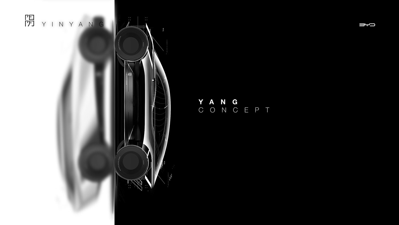 Automobile design，yin-yang，Render，