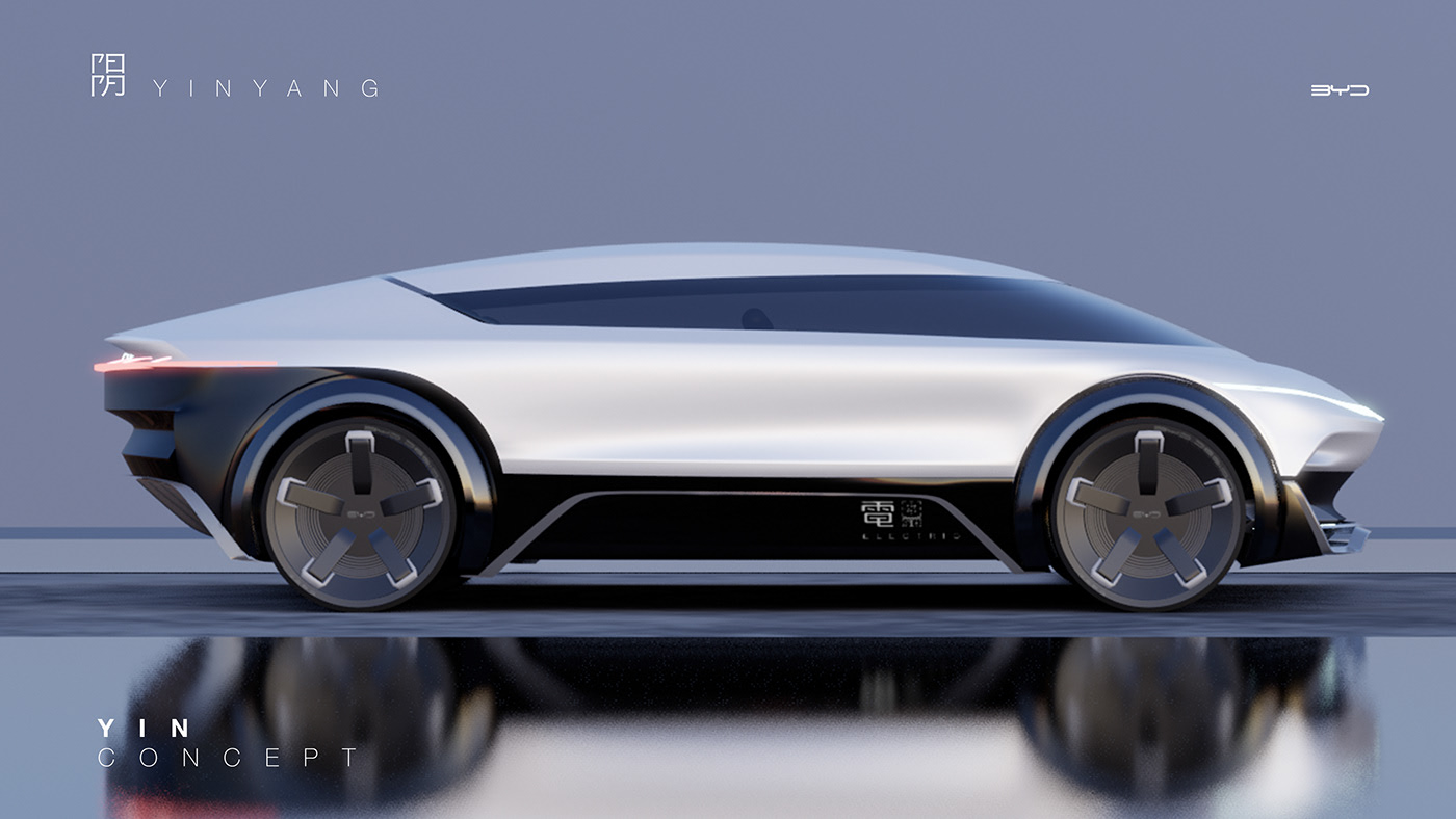 Automobile design，yin-yang，Render，