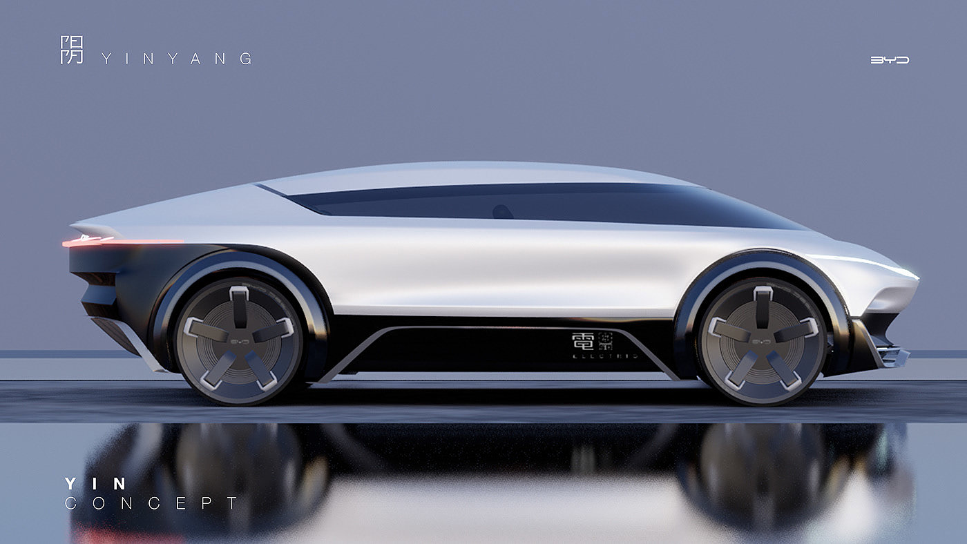 Automobile design，yin-yang，Render，