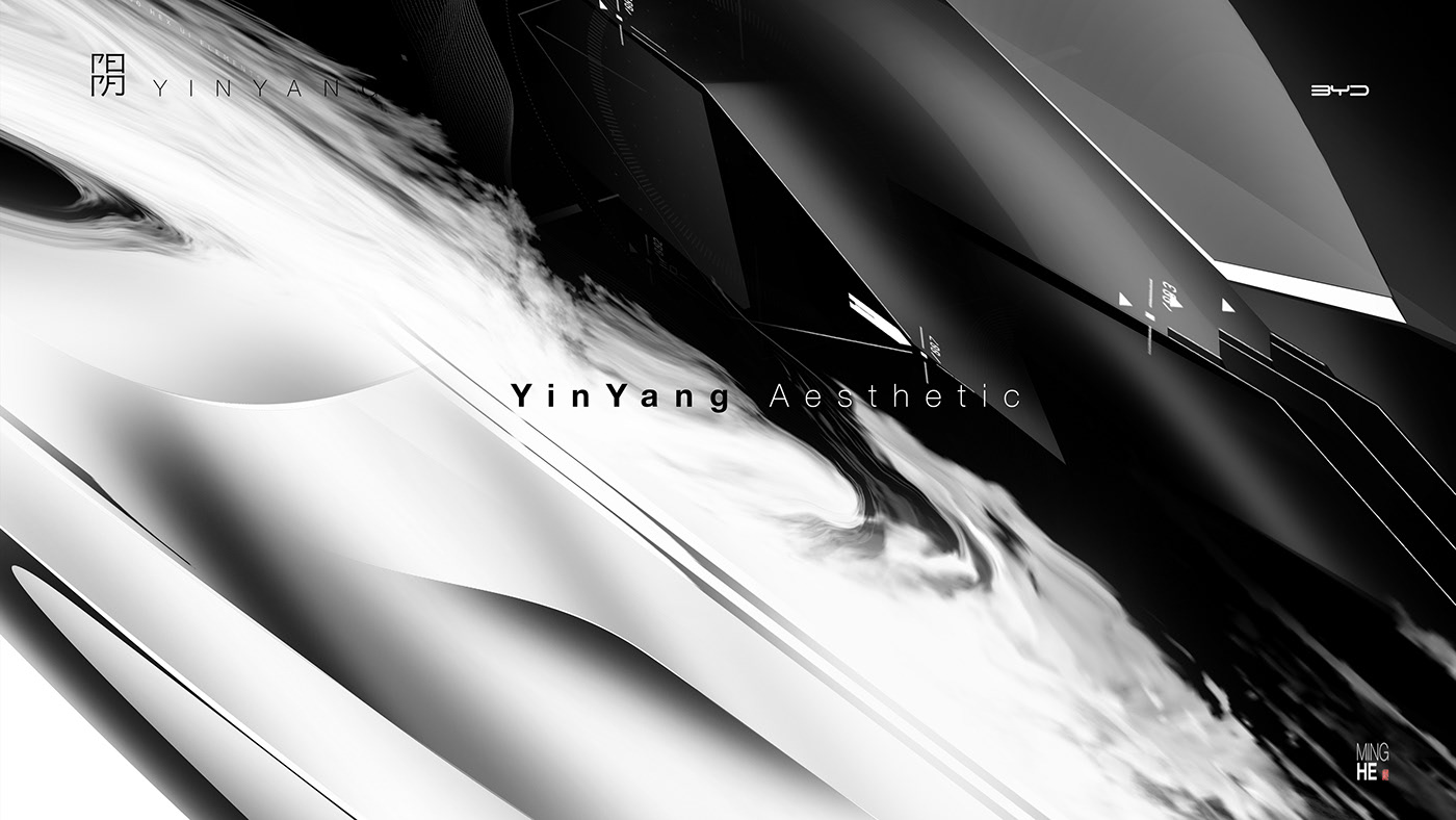 Automobile design，yin-yang，Render，