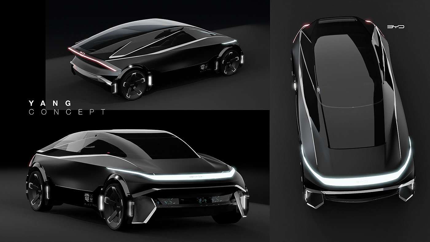 Automobile design，yin-yang，Render，