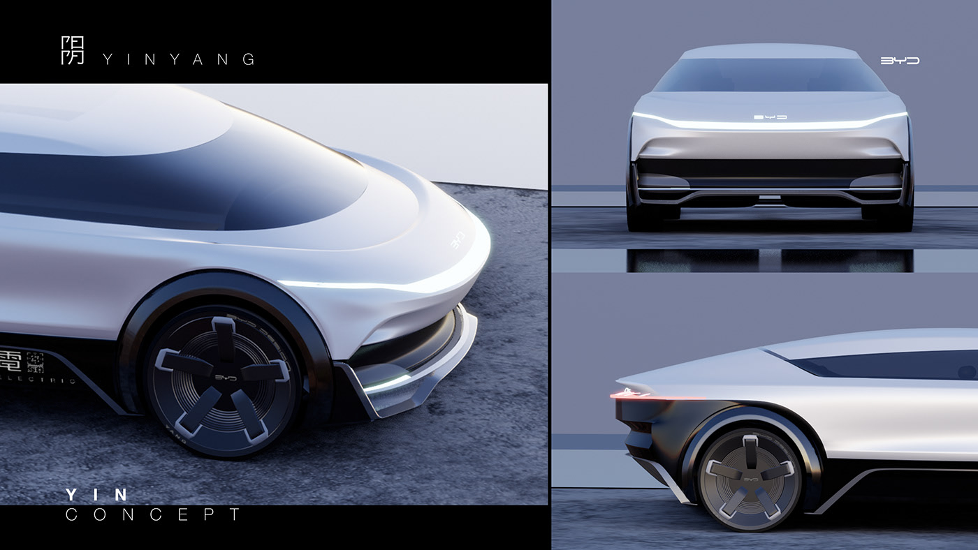 Automobile design，yin-yang，Render，