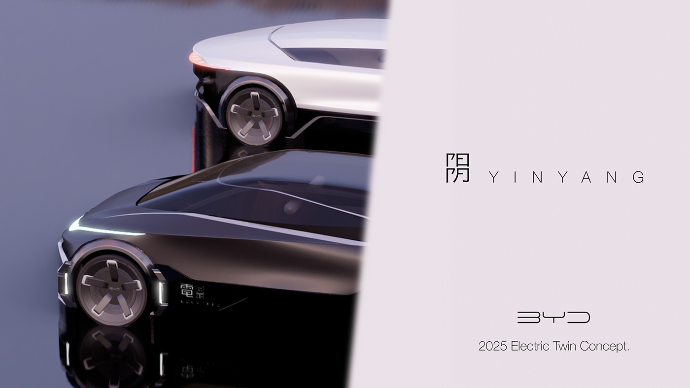 Automobile design，yin-yang，Render，