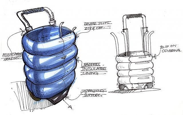 product design，industrial design，Hand drawn，marker pen，line，