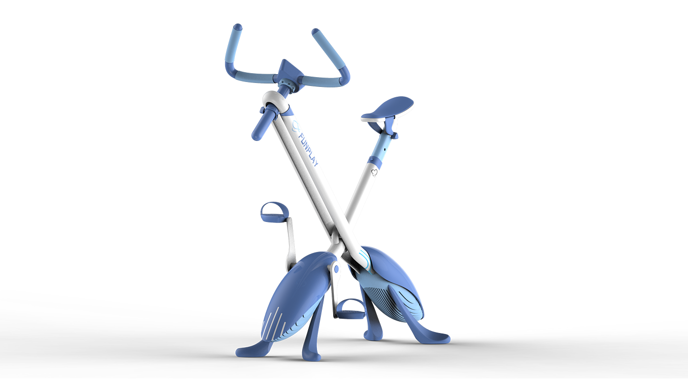 children，indoor，physical exercise，Exercise bike，