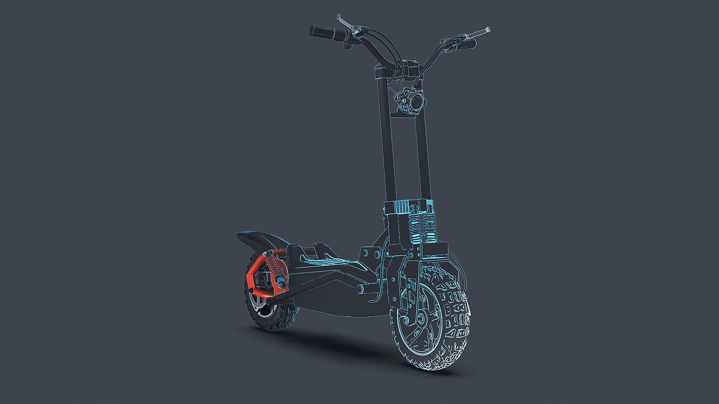 Scooter，Scooter design，Electric scooter，Design of electric scooter，Electric vehicle design，pxid，Design of transportation tools，