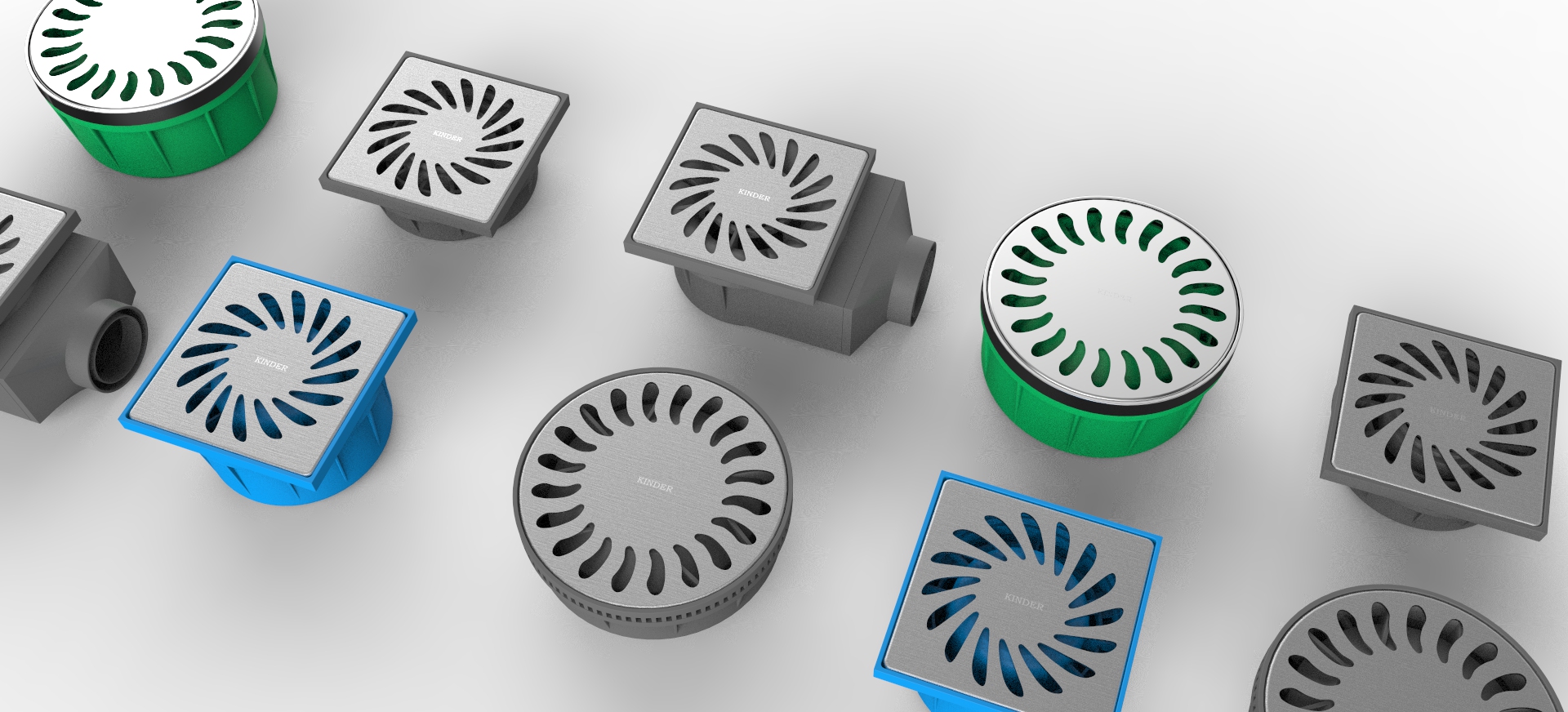 Floor drain products industrial design drainage sanitary ware，