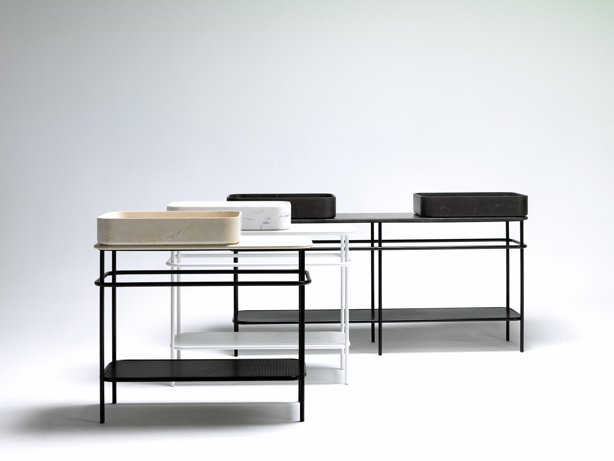 Marble，Simple structure，Double basin drawer，Lightweight，delicate，luxurious，