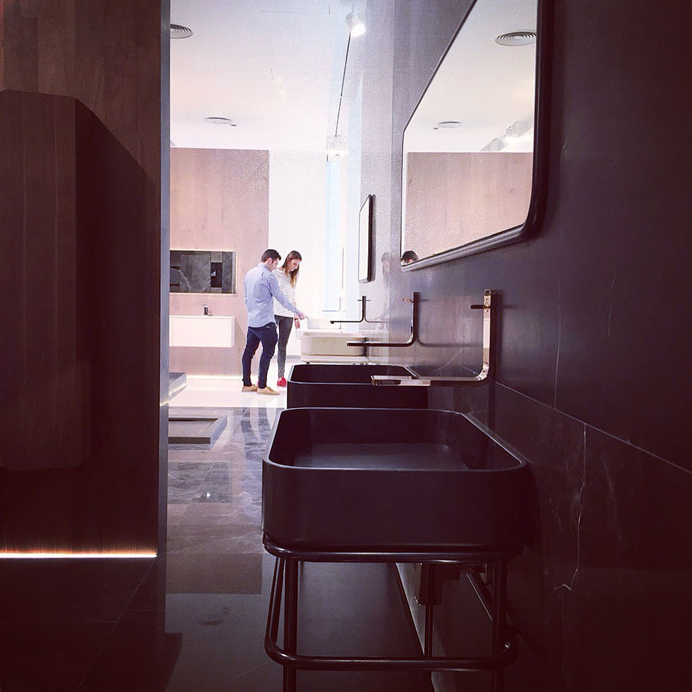 Marble，Simple structure，Double basin drawer，Lightweight，delicate，luxurious，