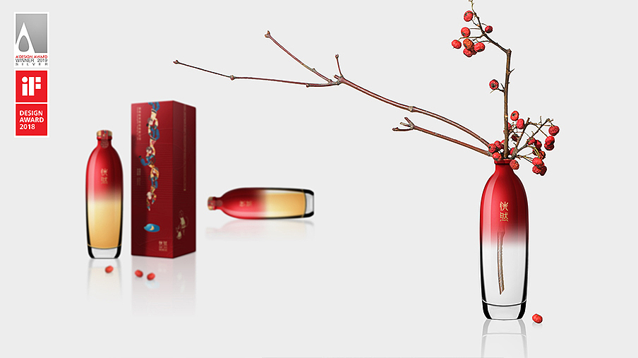 Chinese style，Moment creativity，Zeng Ling，Zeng Ling design workshop，packing design，Wine packaging，If Award，A 'Design Award，