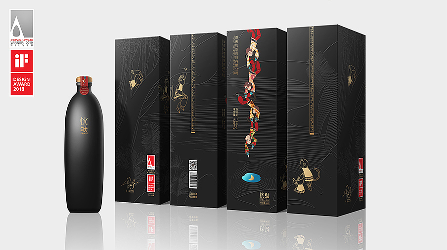 Chinese style，Moment creativity，Zeng Ling，Zeng Ling design workshop，packing design，Wine packaging，If Award，A 'Design Award，